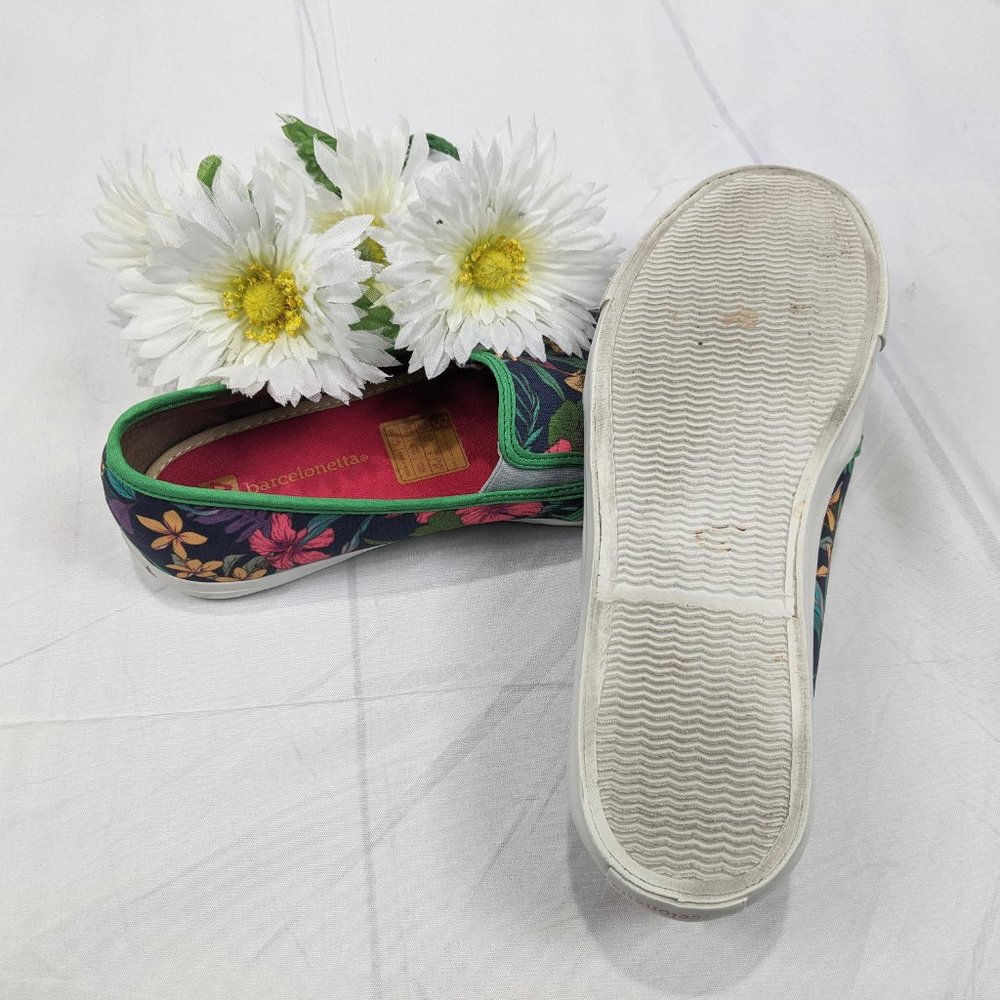 Barcelonetta Women's Floral Slip On Sneakers SZ 10 - Picture 8 of 8